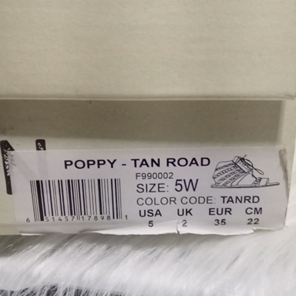 NWT Roan By Bed Stu Women's Sz.5W Leather Poppy Gladiator Sandals (X9 CRATE) - Picture 8 of 11